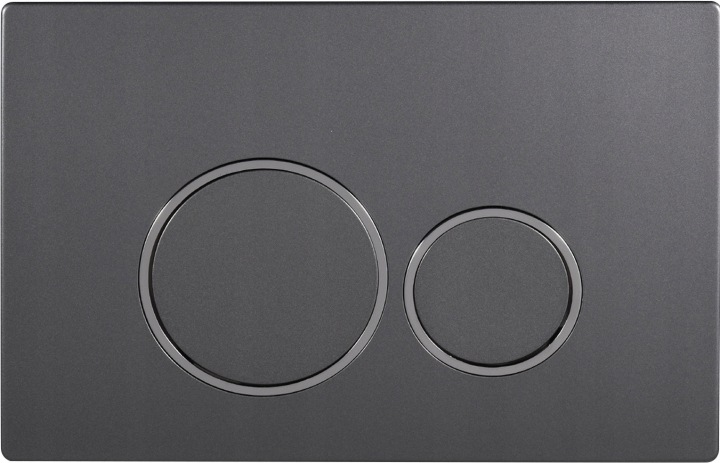 Tlačítko Dopio gun metal se hodí k rámu Wc Geberit Duofix Delta UP100