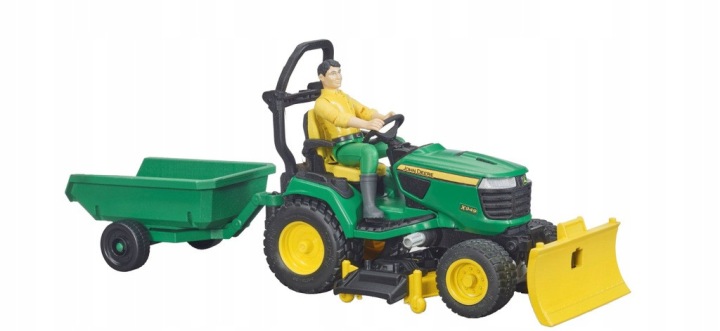 Трактор John Deere з косаркою зелений Bruder 62104 — фото 4