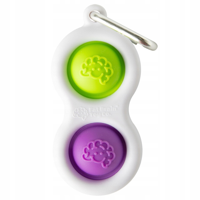 Бульбашки Dimpl Брелок Simpl Dimpl Fat Brain Toys Антистрес — фото 9
