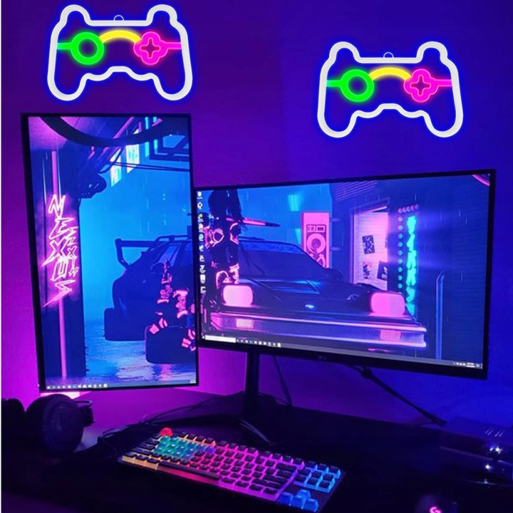 Нічник неон дитяча кімната PAD LED кімната ігри USB батарейки — фото 5