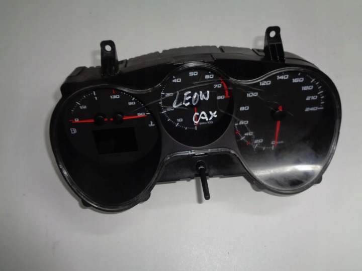 SEAT LEON II 1.4 TSI CAX INSTRUMENTS TACHYMÈTRE COMPTE TOURS HORLOGE MONTRE TABLEAU BORD ÉCRAN 05-12R