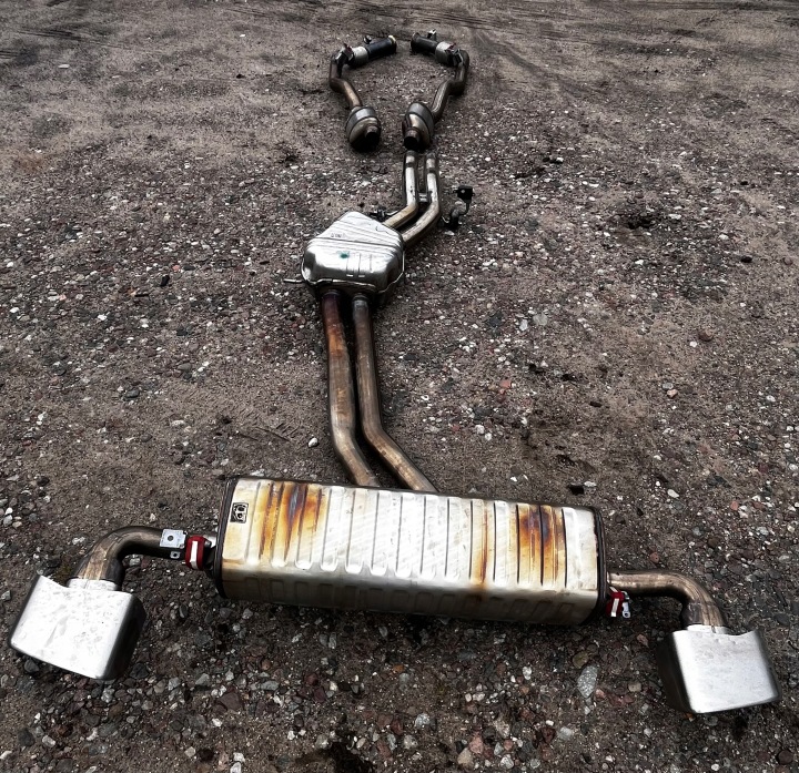 IDEALNY scarico KPL. PORSCHE CAYENNE LIFT 9Y 24r 1