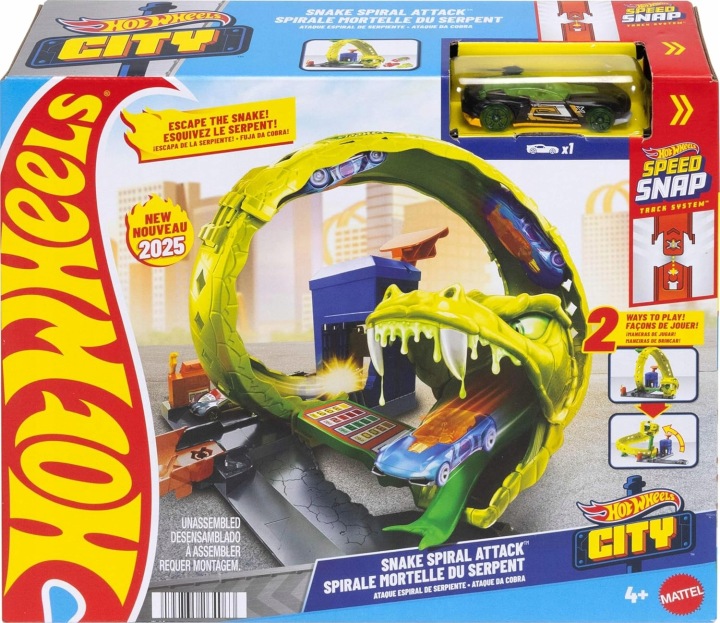 HOT WHEELS CITY Набір Закручений трек шланга + машинка, для дітей +4 роки