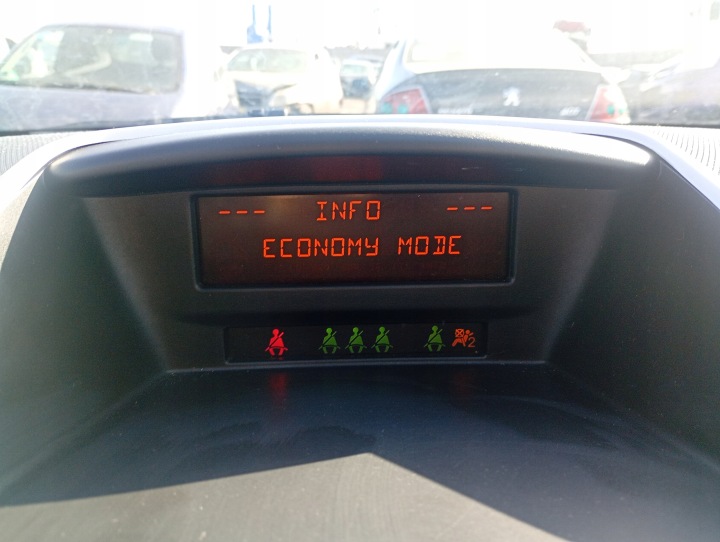 Peugeot 207 07-13 EKRAN Schermo del cruscotto ROZDZIELCZEJ