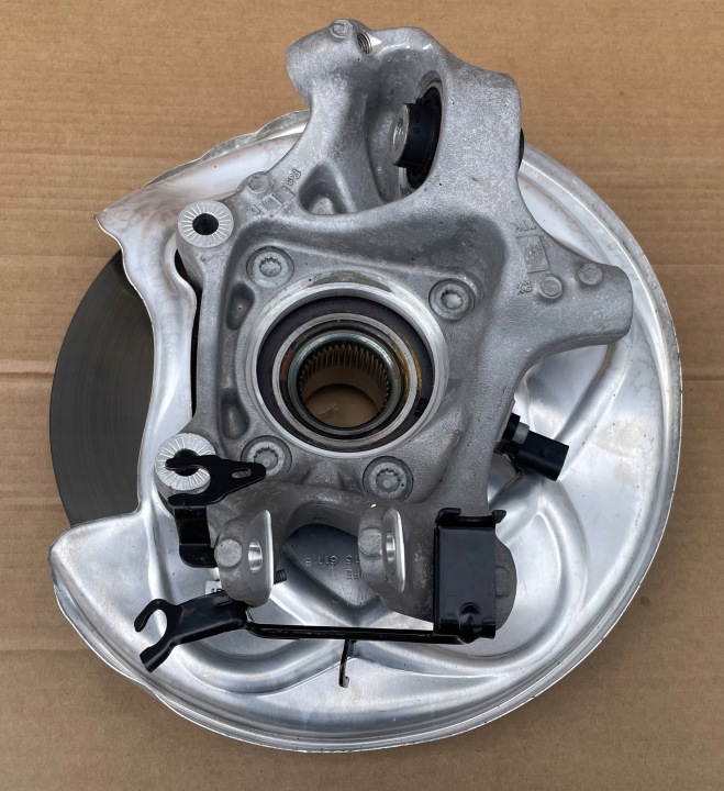 Achsschenkel Radnabe Radlager Bremsscheibe schenkel 80A505459B 4K0505431C AUDI A6 C8 heck links wie neu