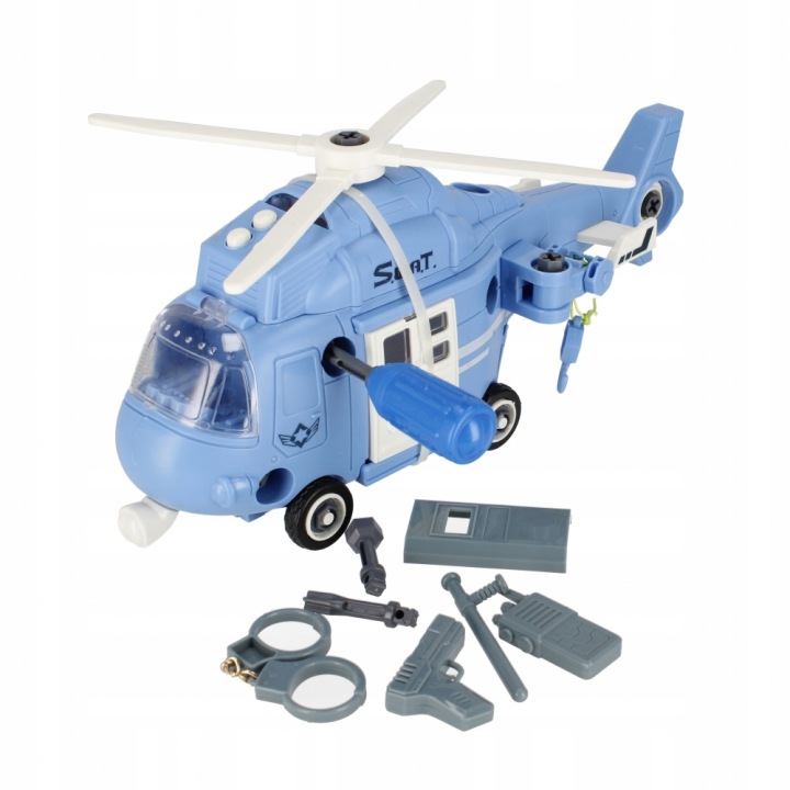 Іграшка Для Дитини На 4 роки POLICYJNY HELIKOPTER для Скручування Чудовий — фото 5