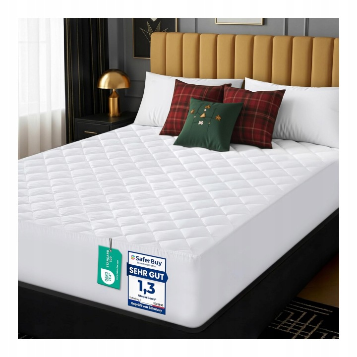 Chránič na matrace 135x190, prošívaný, s gumičkou Utopia Bedding