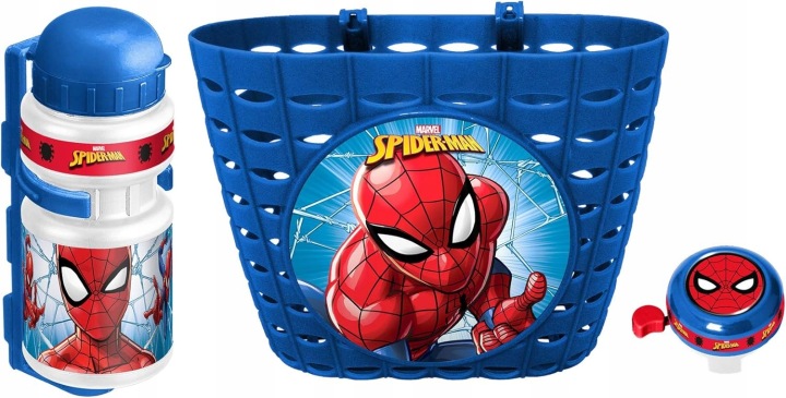 Набір велосипедний SPIDERMAN кошик пляшка дзвоник