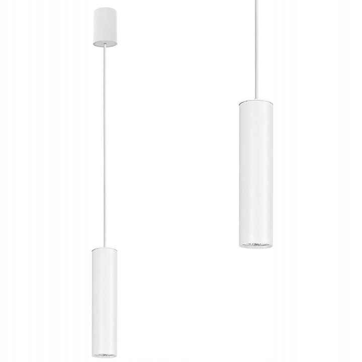 Závěsná lampa Eye white M kovová trubka nad stůl 5397 Nowodvorski