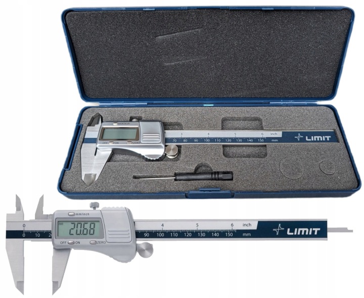 Elektronické posuvné měřítko 150 mm 0.02 mm Limit