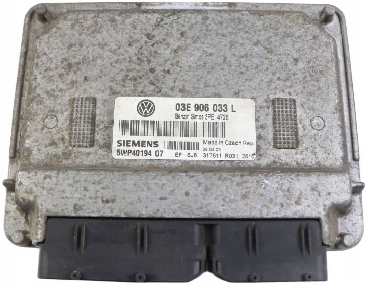 VW POLO 9N IV modul Bedienteil DES MOTORS 1.2 12V 03E906033L