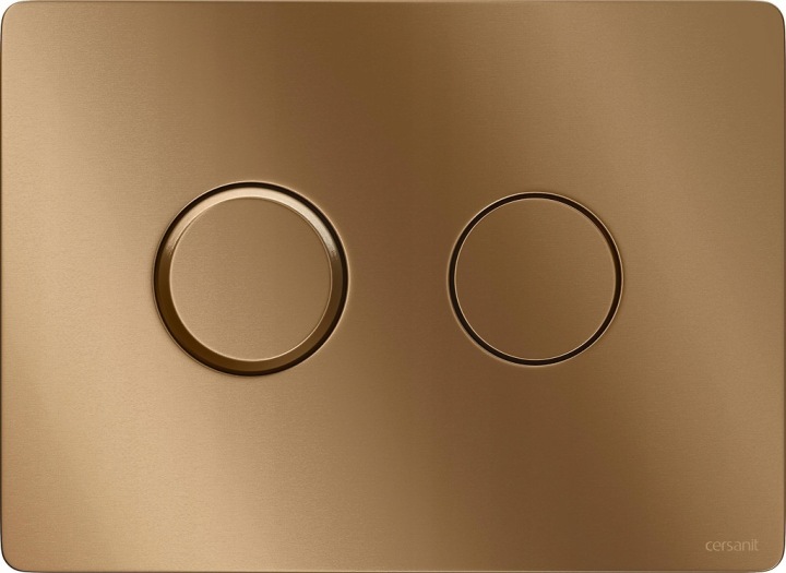 Tlačítko Pneumat Cersanit Accento Circle Kartáčovaná Měď K3040-001