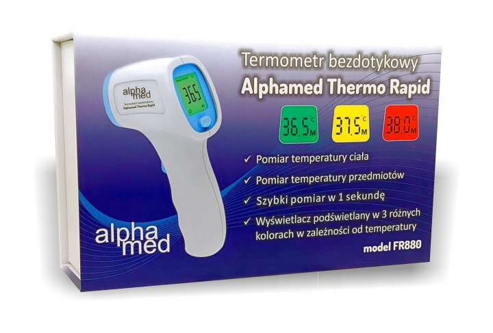 Термометр безконтактний ALPHAMED THERMO RAPID FR880 — фото 2