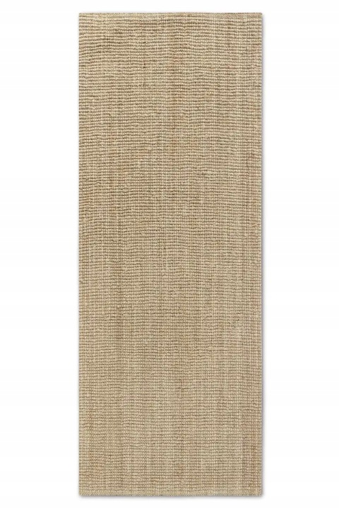 Koberec Běhoun jutový do obývacího pokoje 80x200 cm, přírodní béžový koberec běhoun z juty