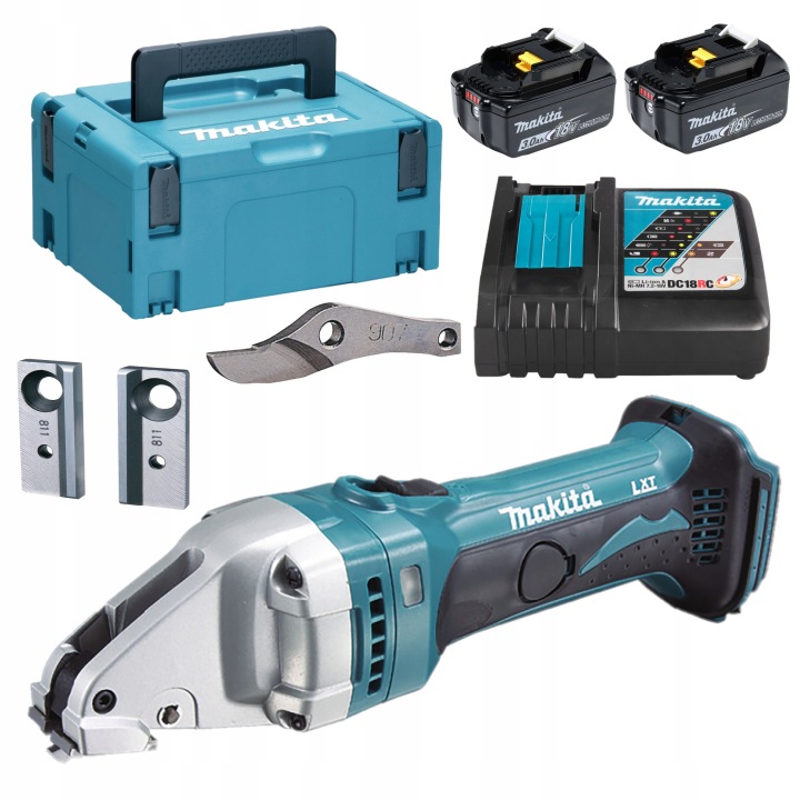 Makita DJS161RFJ Akum Nůžky Na Plech 18V 2x3.0Ah