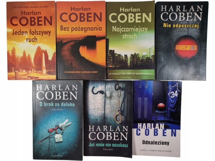 Zdjęcie egzemplarza: Harlan Coben / zestaw 7 książek / Kryminał