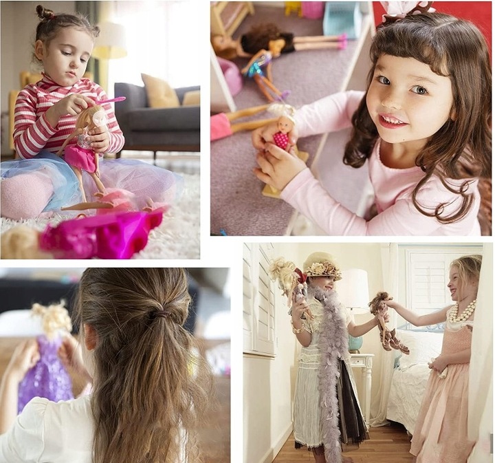 CLOTHES DOLL DRESSES + ACCESSORIES SHOES SET Brand click4TOYS