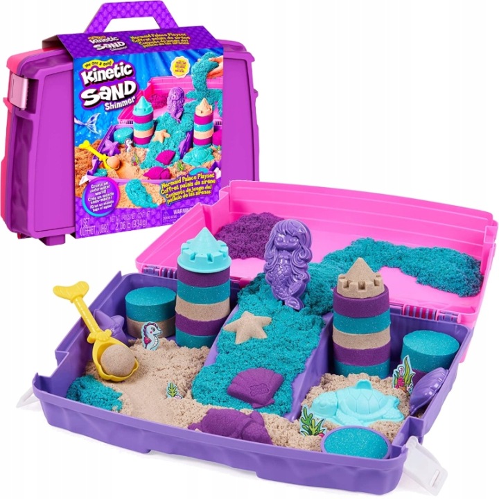 Пісок кінетичний замок русалки валіза палац KINETIC SAND 934 г + аксесуари — фото 11
