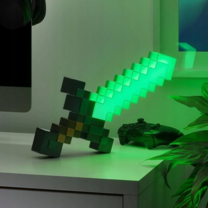 Нічник Minecraft Diamond Sword Алмазний Меч Лампи для хлопчиків — фото 7