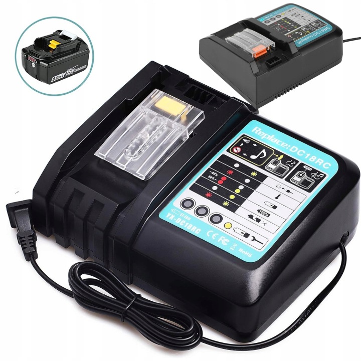 Rychlonabíječka Makita DC18RC 14,4-18V Li-ion 18 * 15 * 8CM