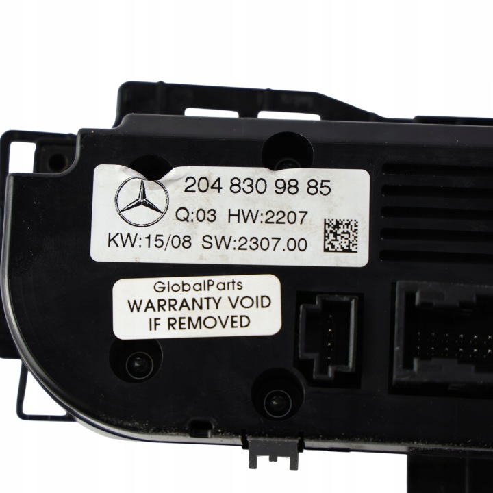 Mercedes-Benz C W204 Μεσαίος πίνακας κλιματισμού 10