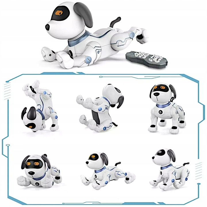 Інтерактивний ROBO собака дистанційно керований голосом пульт фокуси танцює — фото 11