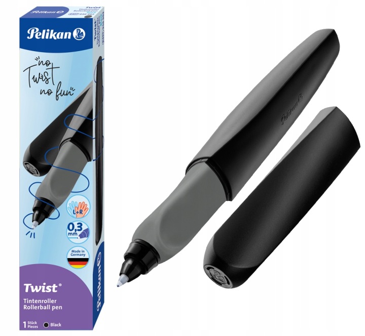Ручка кулькова для дітей право/лівшів Twist чорні PELIKAN — фото 8