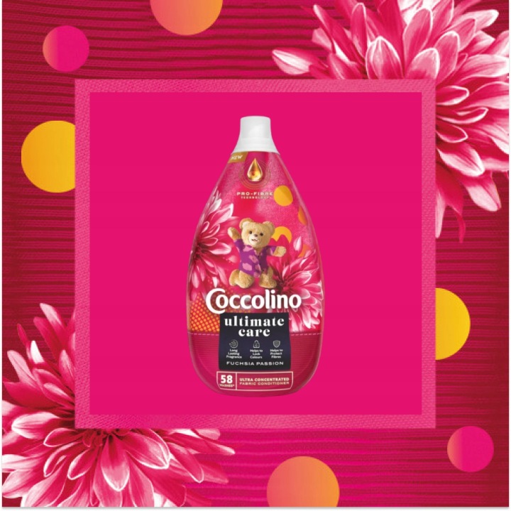 3 шт. рідина для полоскання одягу тканин COCCOLINO ULTIMATE CARE фуксія 3 шт. 870 мл — фото 14