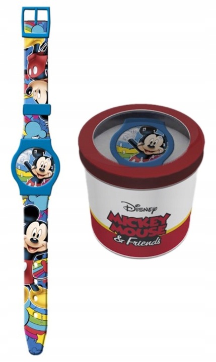 Годинник дитячий mickey в коробці декоративним, подарунок для дітей синій — фото 3