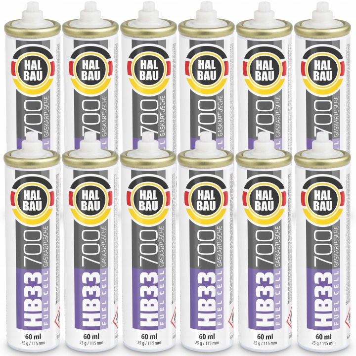 Plynové náplně do sazečů 12 Ks 115 mm 56 ml 28 g Halbau HB33