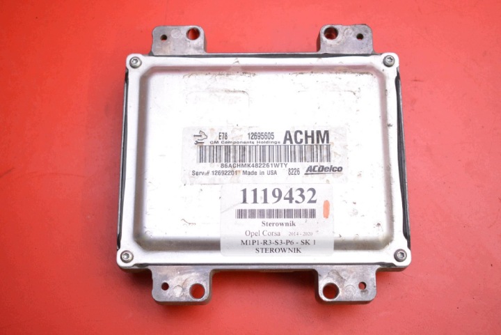 Centralina computer Motore 12695605 OPEL CORSA E 1.4 16V 90 KM 14-20