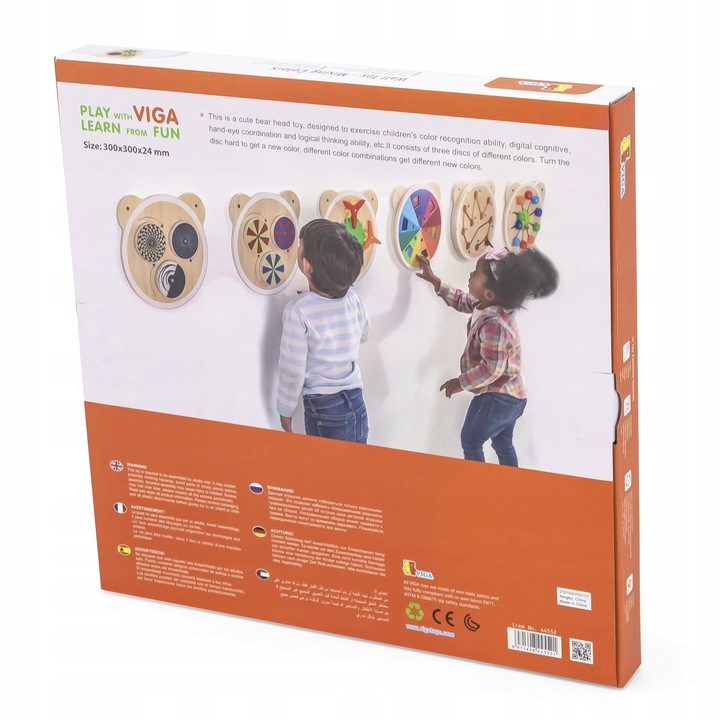 VIGA TABLICA DREWNIANA MANIPULACYJNA KOLORY CERTYFIKAT FSC MONTESSORI ri Bohater / Bajka brak