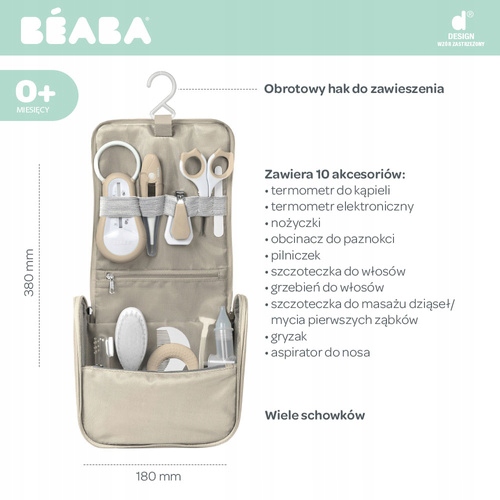 Beaba Косметичка з 10 Аксесуарами для Догляду Немовлят Набір Clay 0 міс.+ — фото 2
