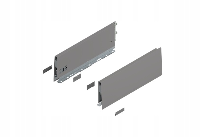 Blum 470K3502S Bok Merivobox, výška K (129 mm) 350 mm, šedá matná barva