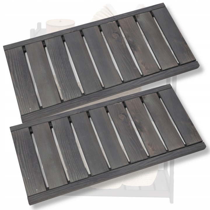 2x Dřevěná police pro regál Lsr 66,6x31,3 cm borovicová police Ažurová Eko