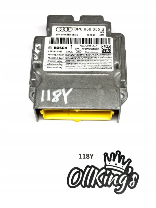 AUDI A3 S3 8P LIFT modul SENSOR airbag POWIETRZNYCH AIRBAG 8P0959655S