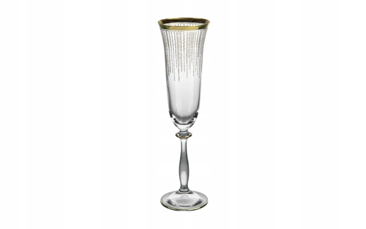 Sada 6 sklenic na šampaňské 190 ml Koral Gold