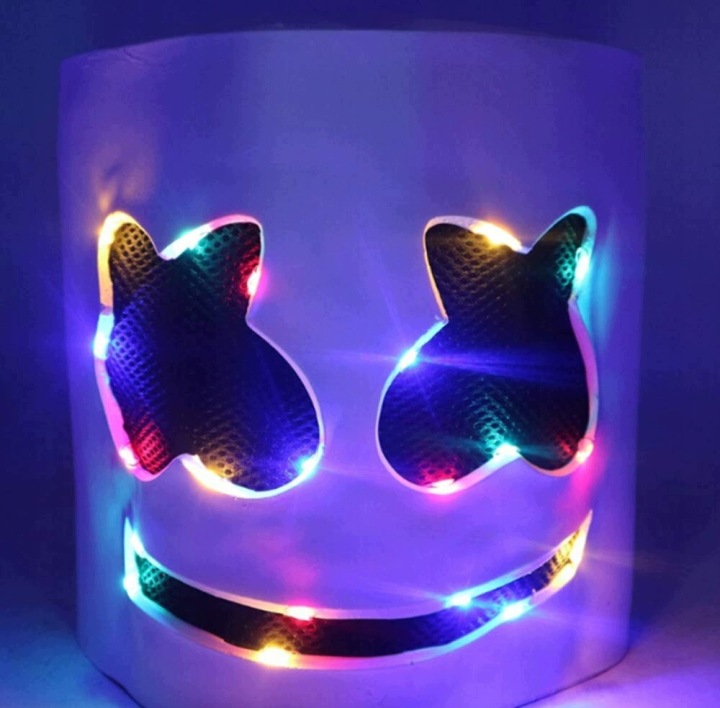 Маска на хелловін, маска DJ LED, маска на хелловін, аксесуари для костюма — фото 14