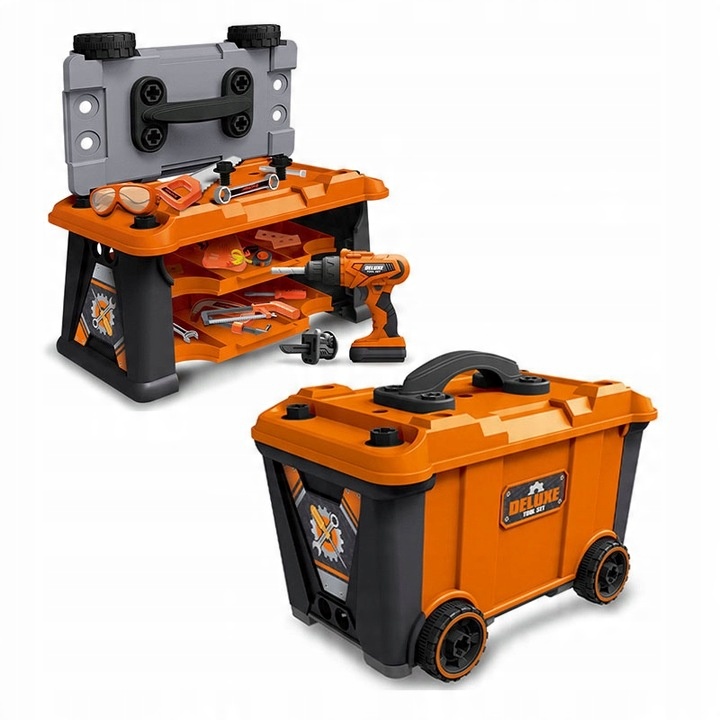 DIY WORKSHOP FOR CHILDREN BOX SET WITH TOOLS SCREWDRIVER Material plastic