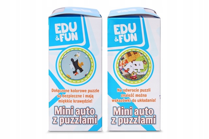ARTYK міні машинка +пазли 25 ел. іграшка 2 в 1 EDU&FUN автомобіль екскаватор привід — фото 4
