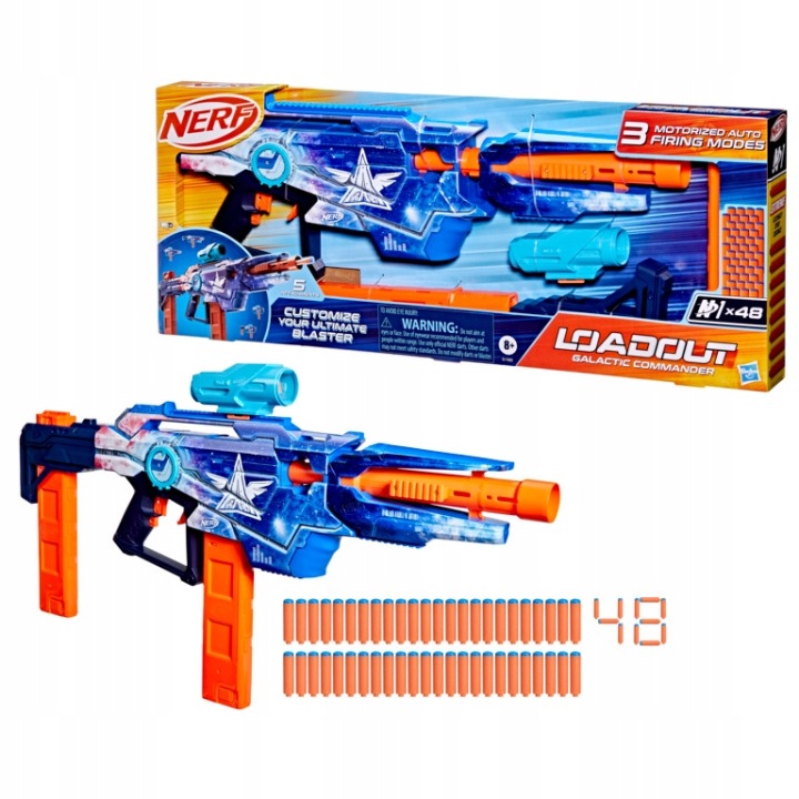 Гвинтівка NERF Автоматизований Бластер Loadout 48 стрілок різнокольоровий (виставковий)