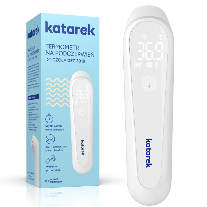 Katarek DET-3019 термометр інфрачервоний для чола 1 шт.