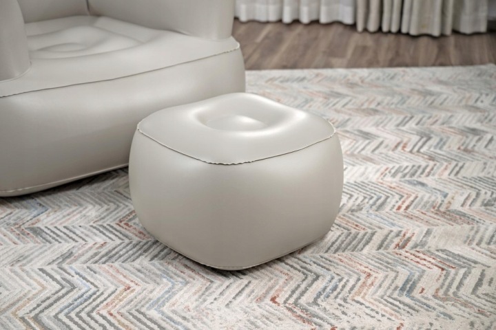 Крісло надувне 107x99x80 BESTWAY зручний флокований PVC дім сад складаний — фото 2