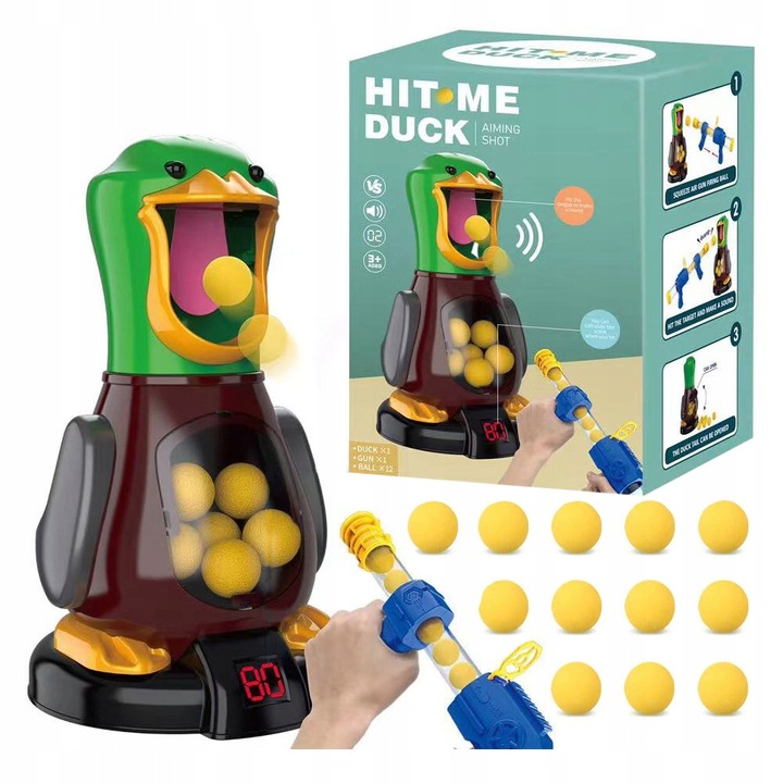 HUNGRY DUCK GUN BALLS + LCD POINT COUNTER