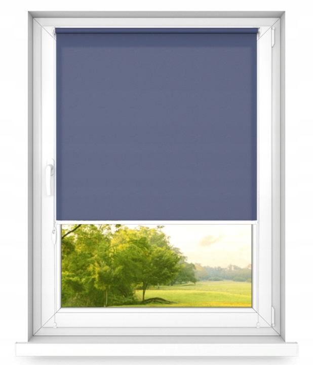 Roleta bez zatloukání Světle Modrá Pruská 40 x 190 cm mini basic rychlá montáž