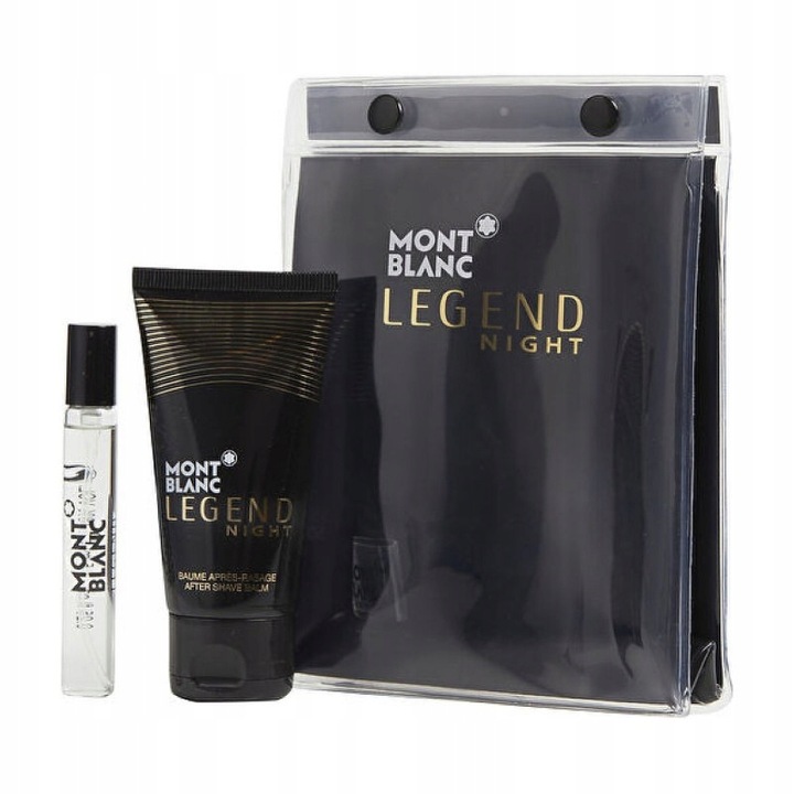 montblanc legend night woda perfumowana 7.5 ml   zestaw  