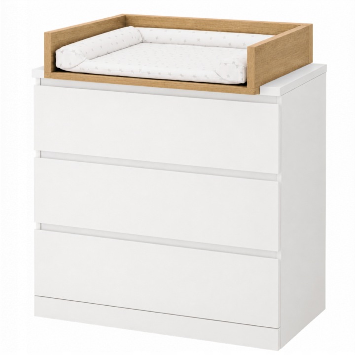 Пеленальник накладка на комод дуб TORRO універсальна 50x70 MALM HEMNES — фото 9