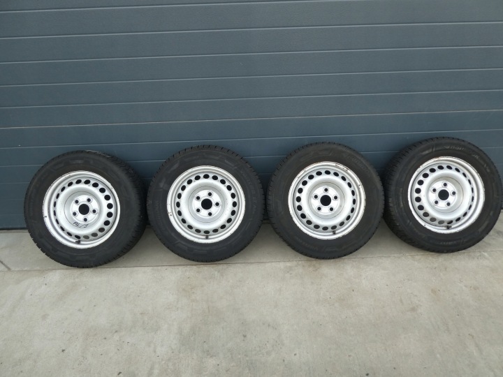 4X RUOTE CERCHI PNEUMATICI, GOMME 7H0601027D VW T5 T6 215/65/R16C 2021R
