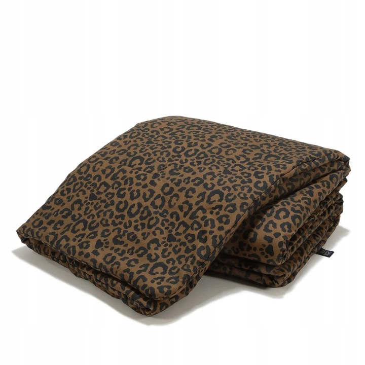 Leopard Choco Bavlněná Přikrývka XL 150 x 200 cm od Magdy Lamparska La Millou