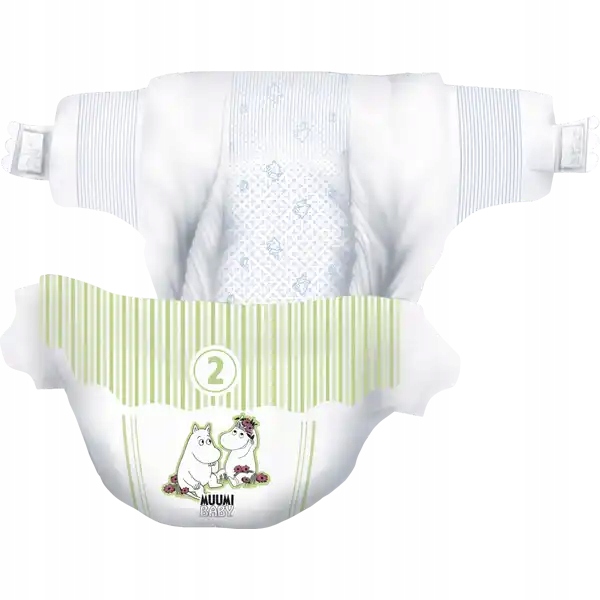 MOOMIN BABY Newborn Підгузки екологічні розмір 2, 3-6 кг, 56 шт. — фото 2